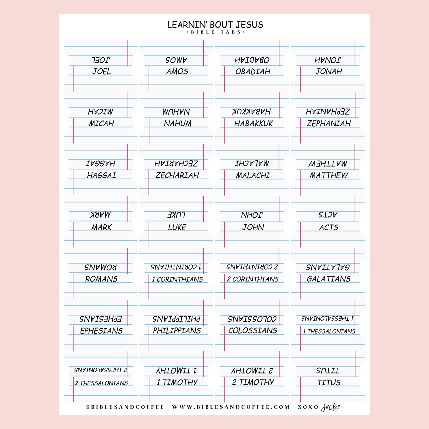 Learnin' Bout Jesus Bible Tabs