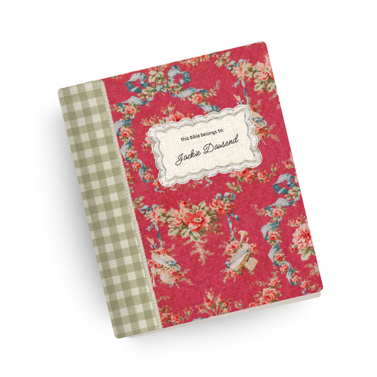 Blushing Heirloom Canvas Bible