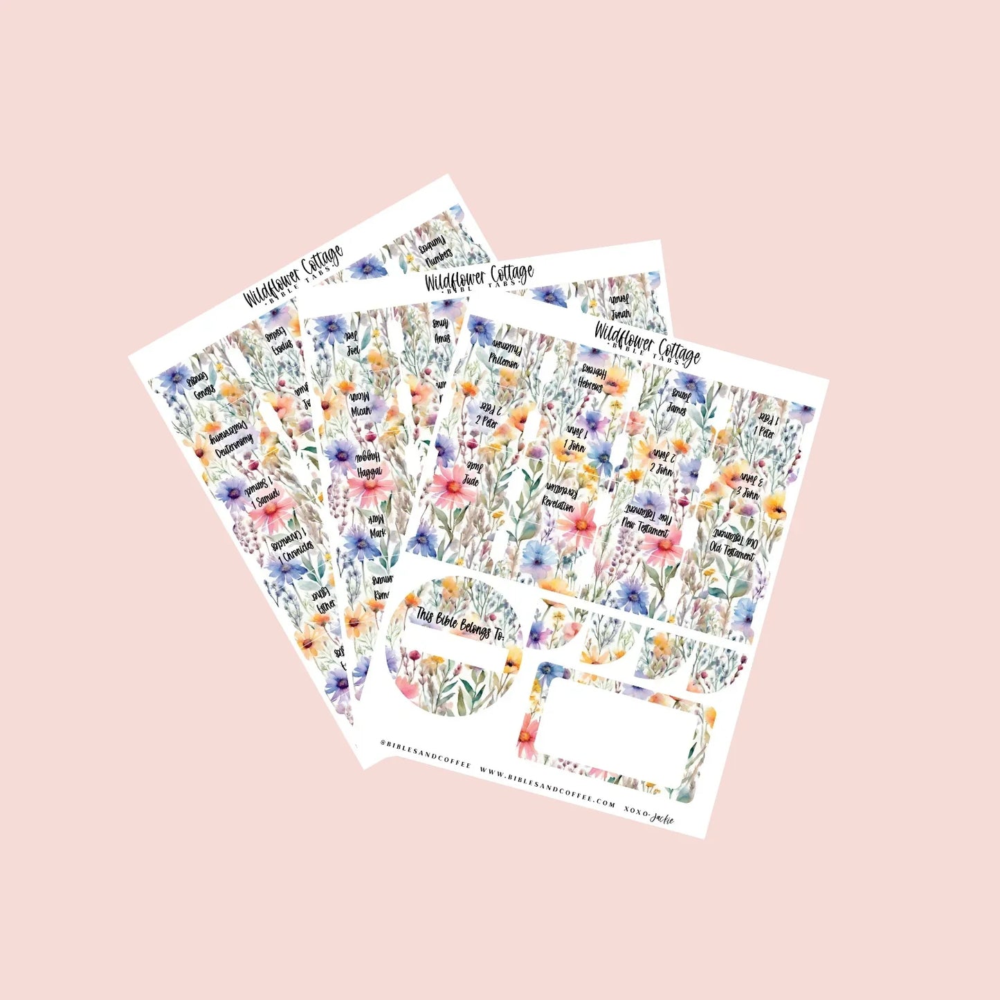 Wildflower Cottage Bible Tabs