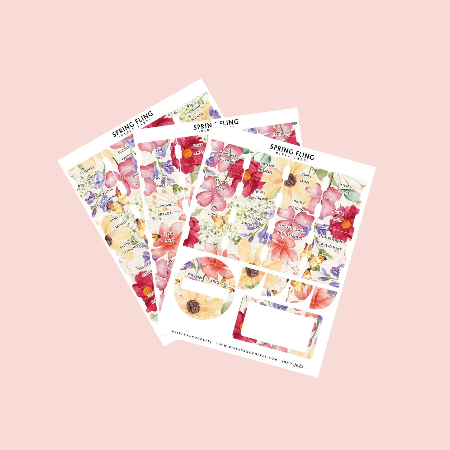 Spring Fling Bible Tabs