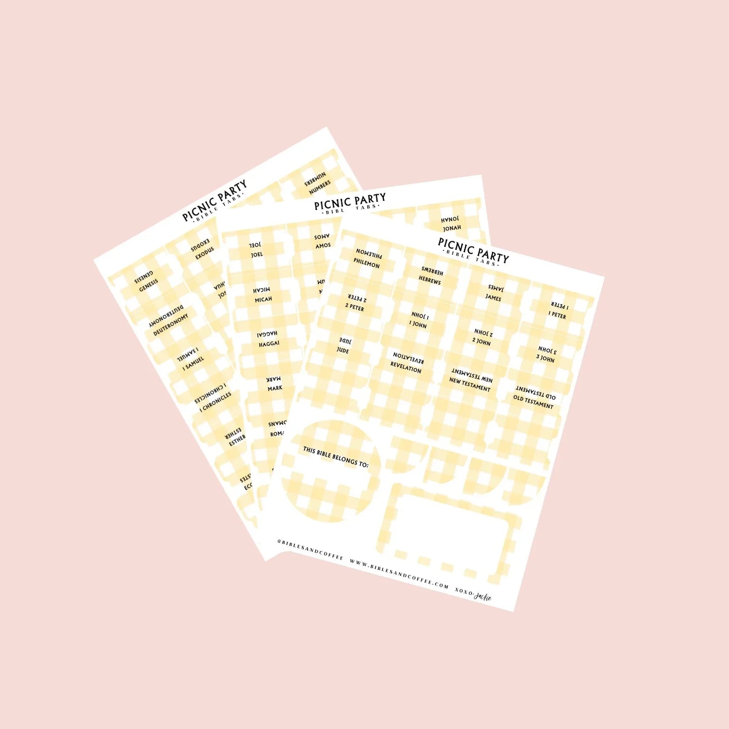 Picnic Party Bible Tabs