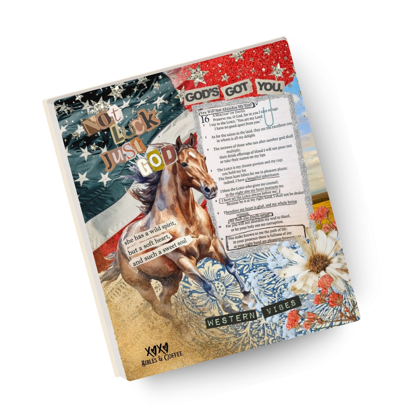 American Saturday Night Collage Canvas Bible