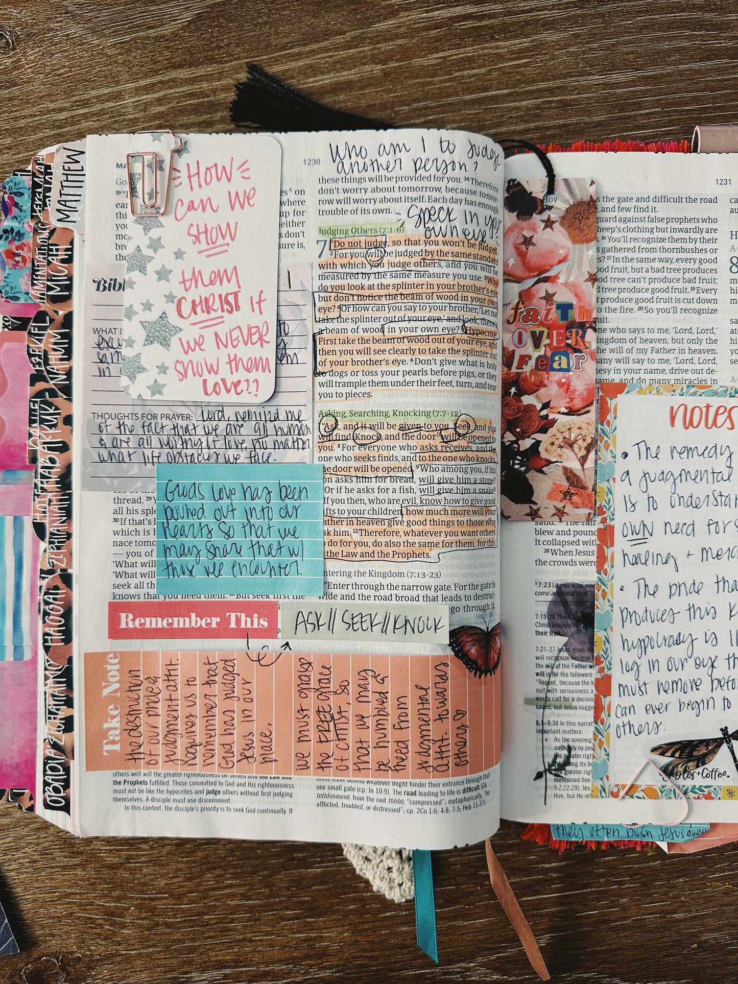 Faith Over Fear Bookmark