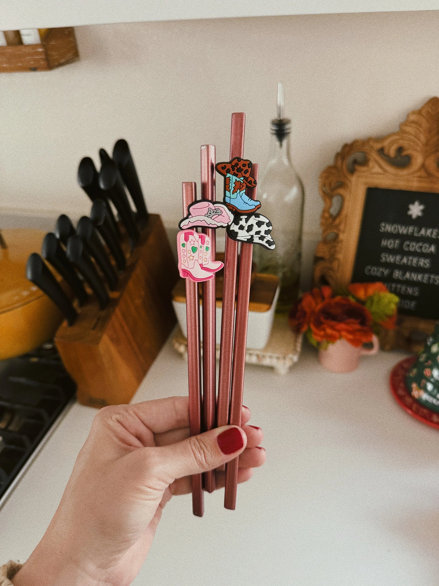 Straw Topper Charms