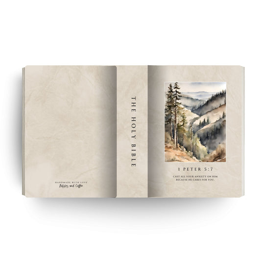 Abundantly Cared For Canvas Bible