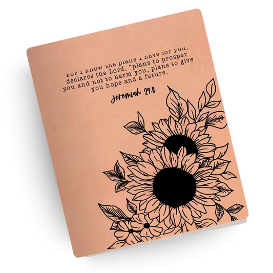 Jeremiah 29:11 Sunflower Engraved Bible