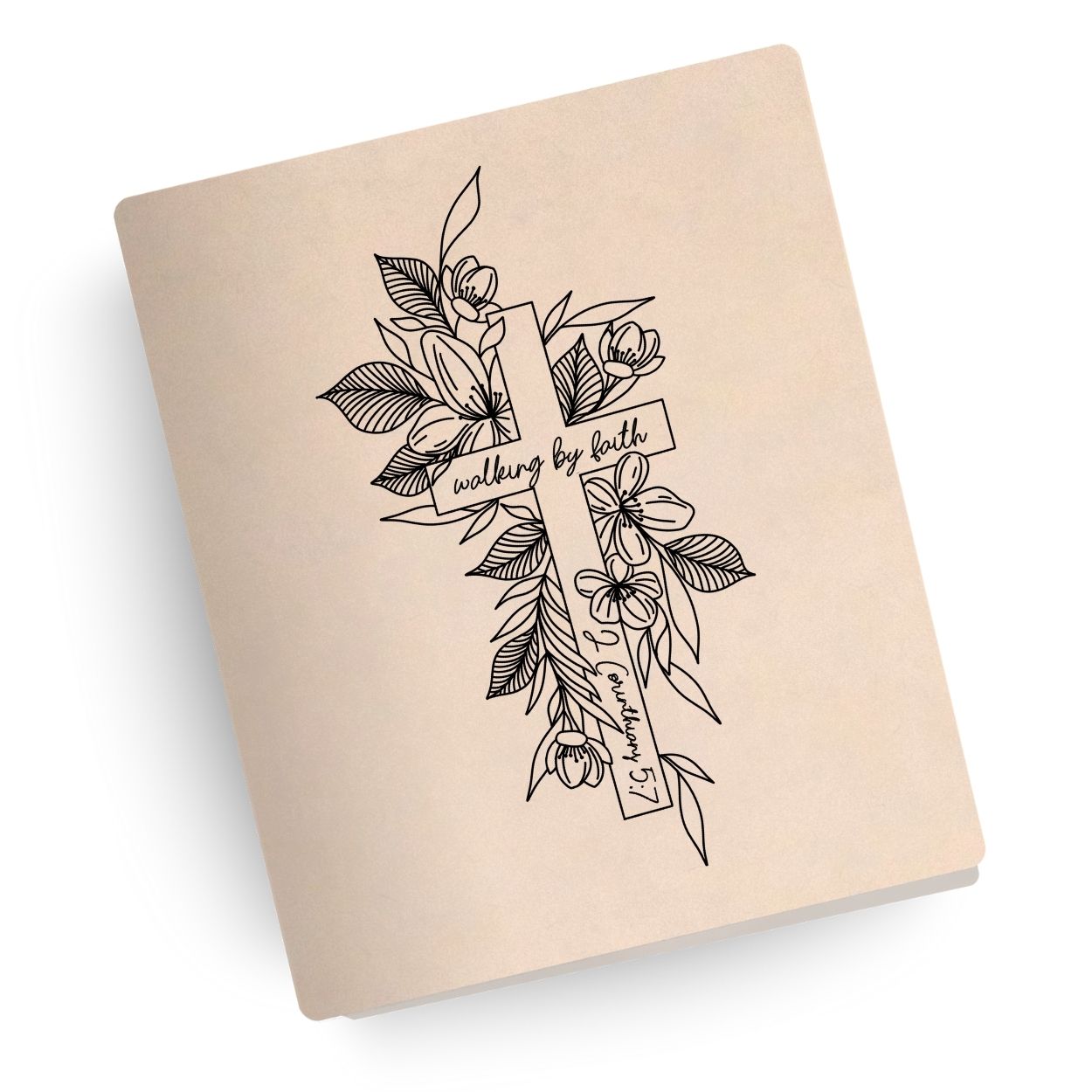 Walking By Faith Engraved Bible - Custom Leather Bible – Bibles and Coffee