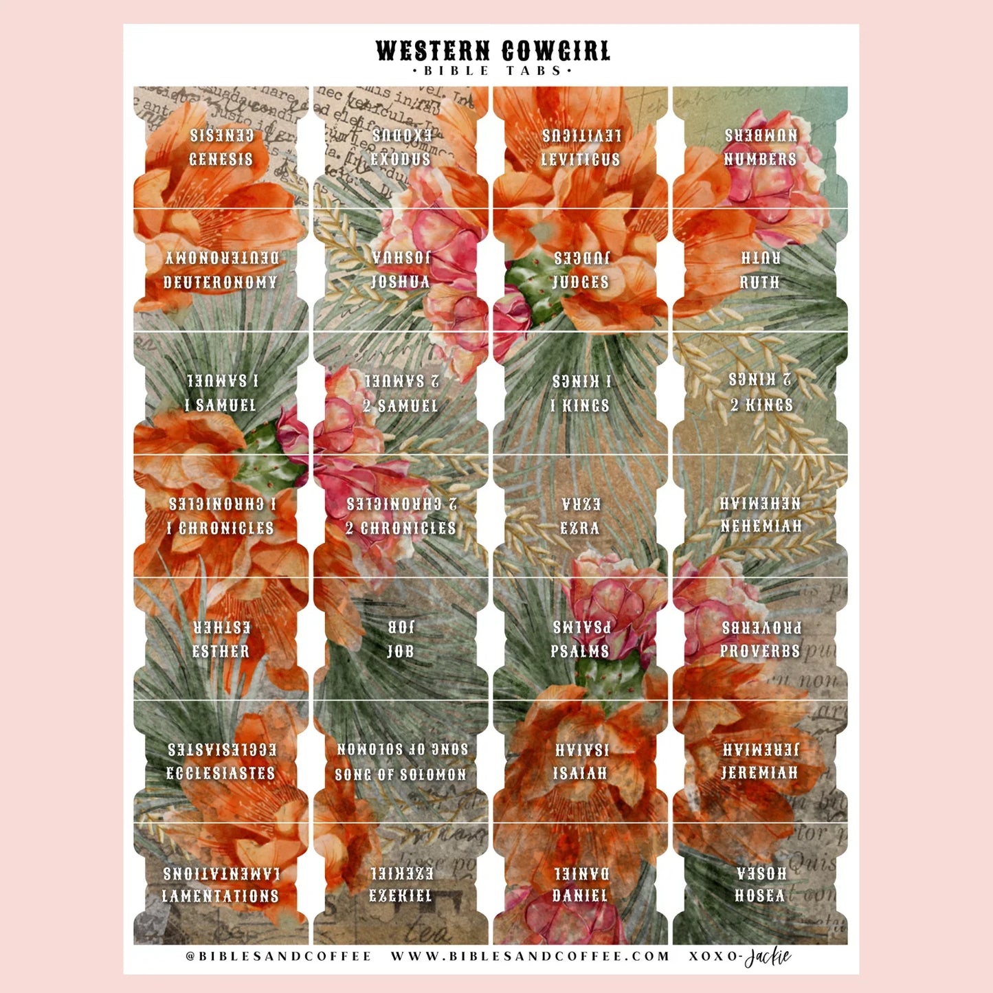 Western Cowgirl Bible Tabs