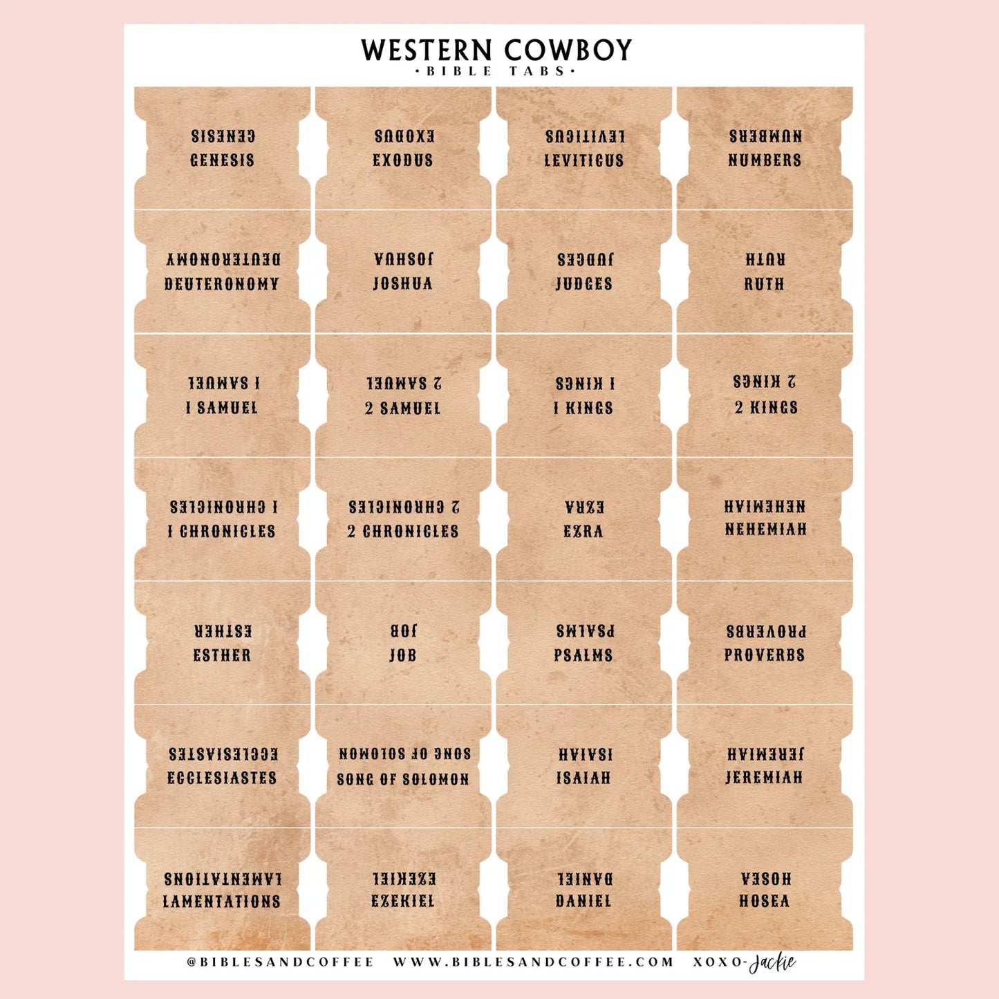 Western Cowboy Bible Tabs