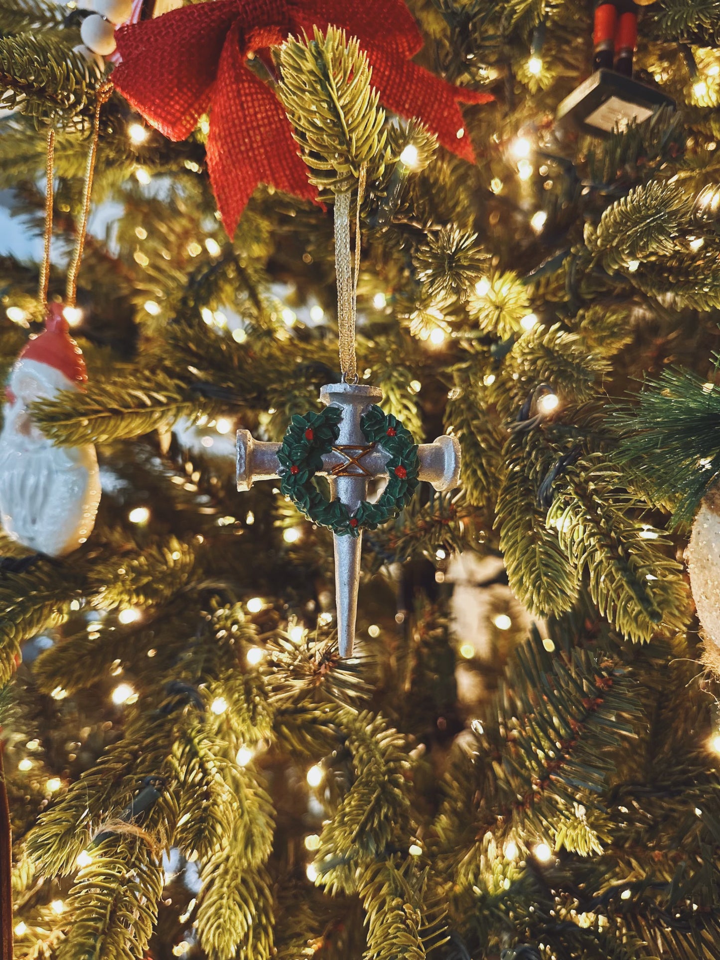 Holly Wreath Ornament