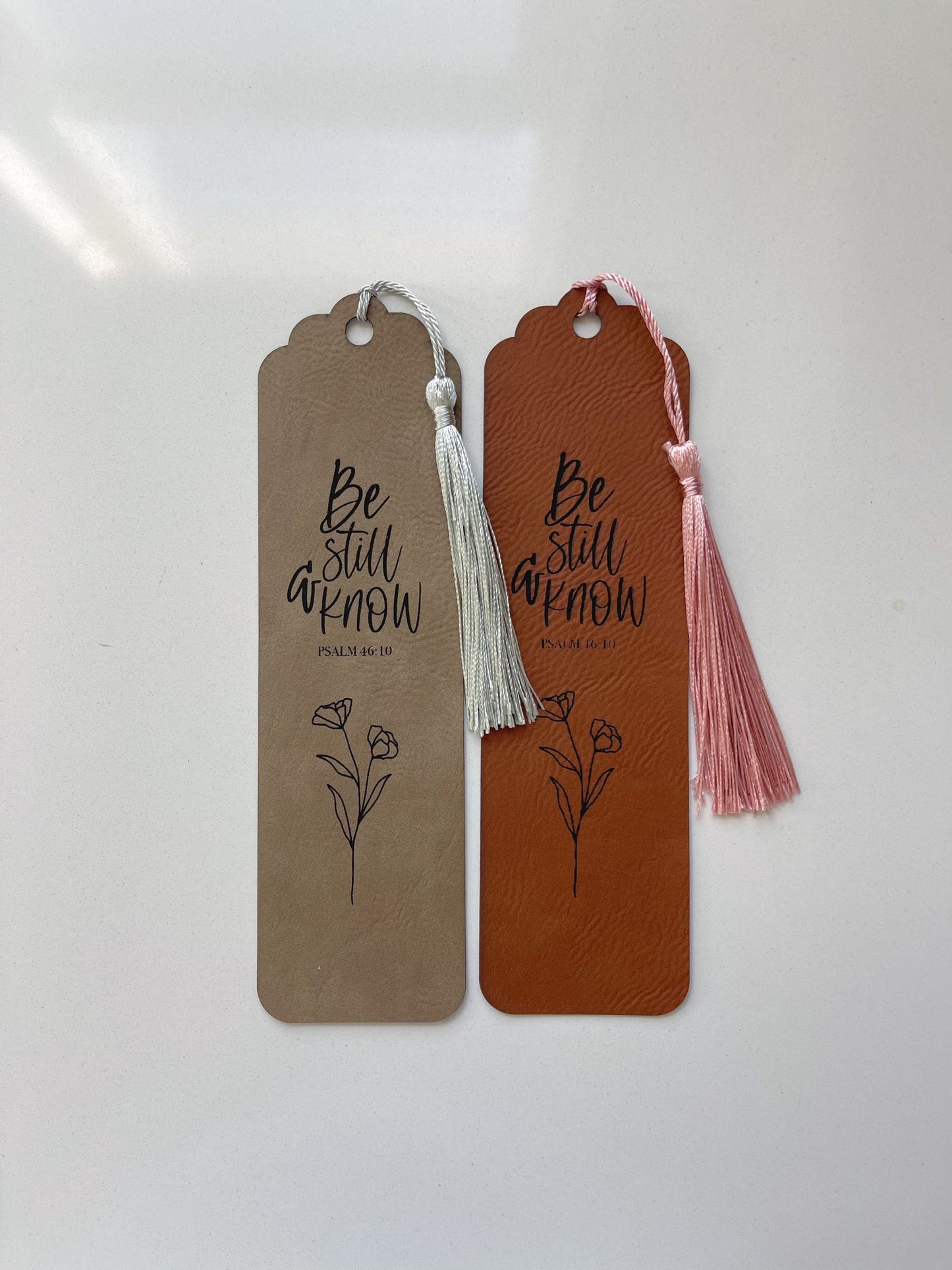 Be Still & Know Faux Leather Bookmark