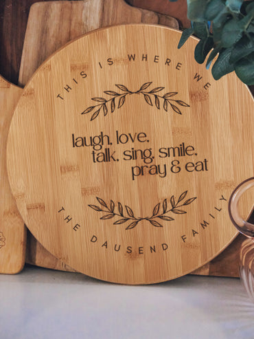 Kind Words are like Honey Round Cutting Board – Bibles and Coffee