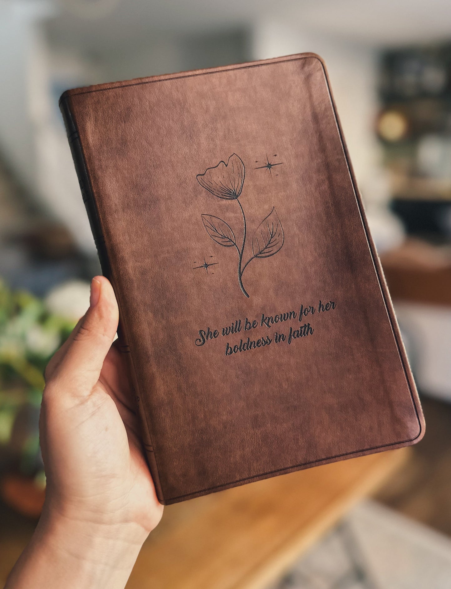 Boldness in Faith ESV Engraved Bible