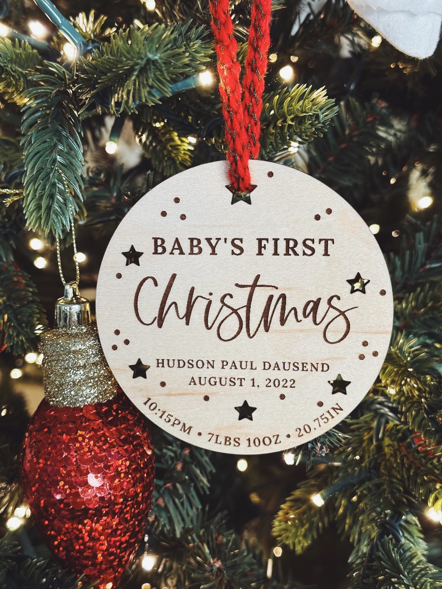Baby's First Christmas Personalized Ornament
