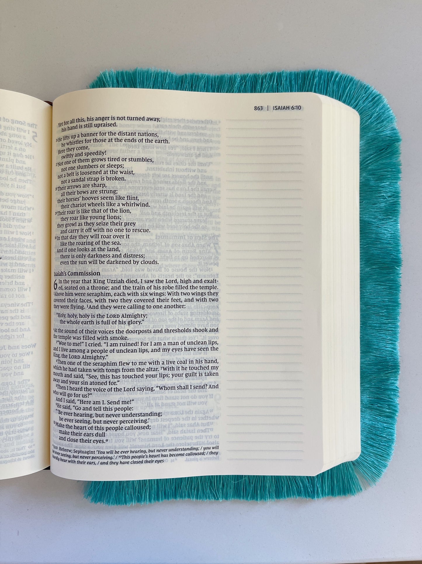 Teal - Bible Fringe
