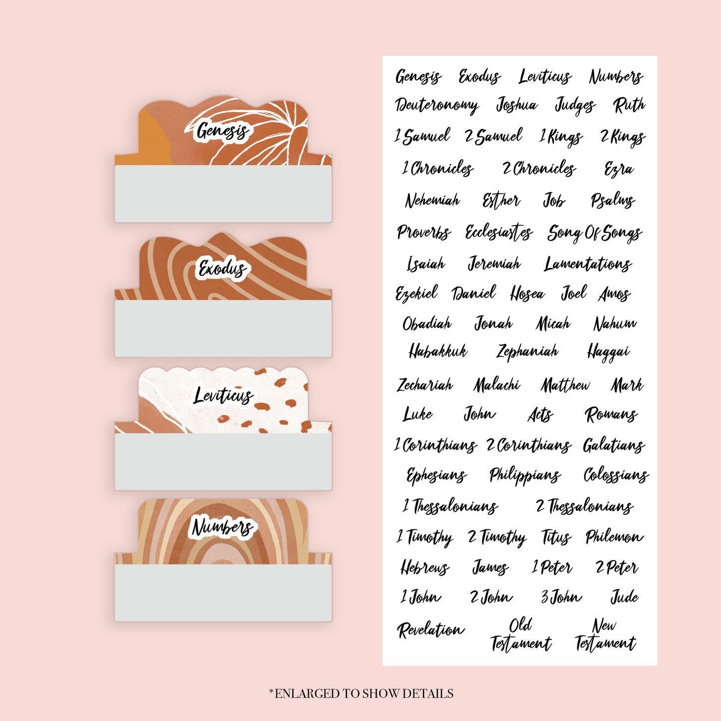 Boho - Repositionable Tabs Set