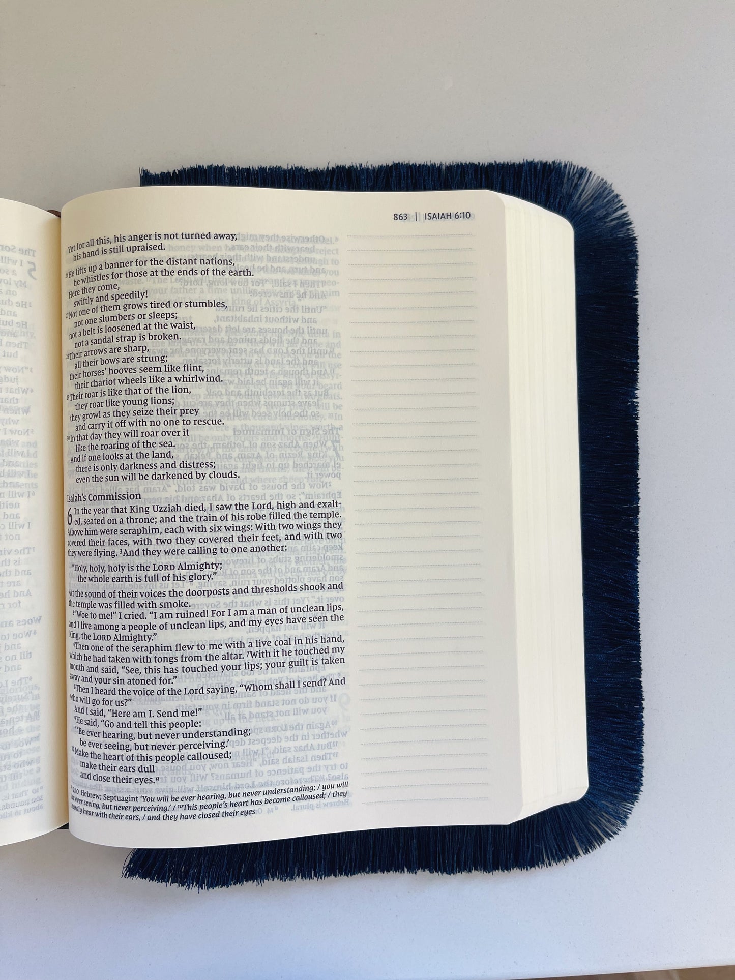 Navy - Bible Fringe