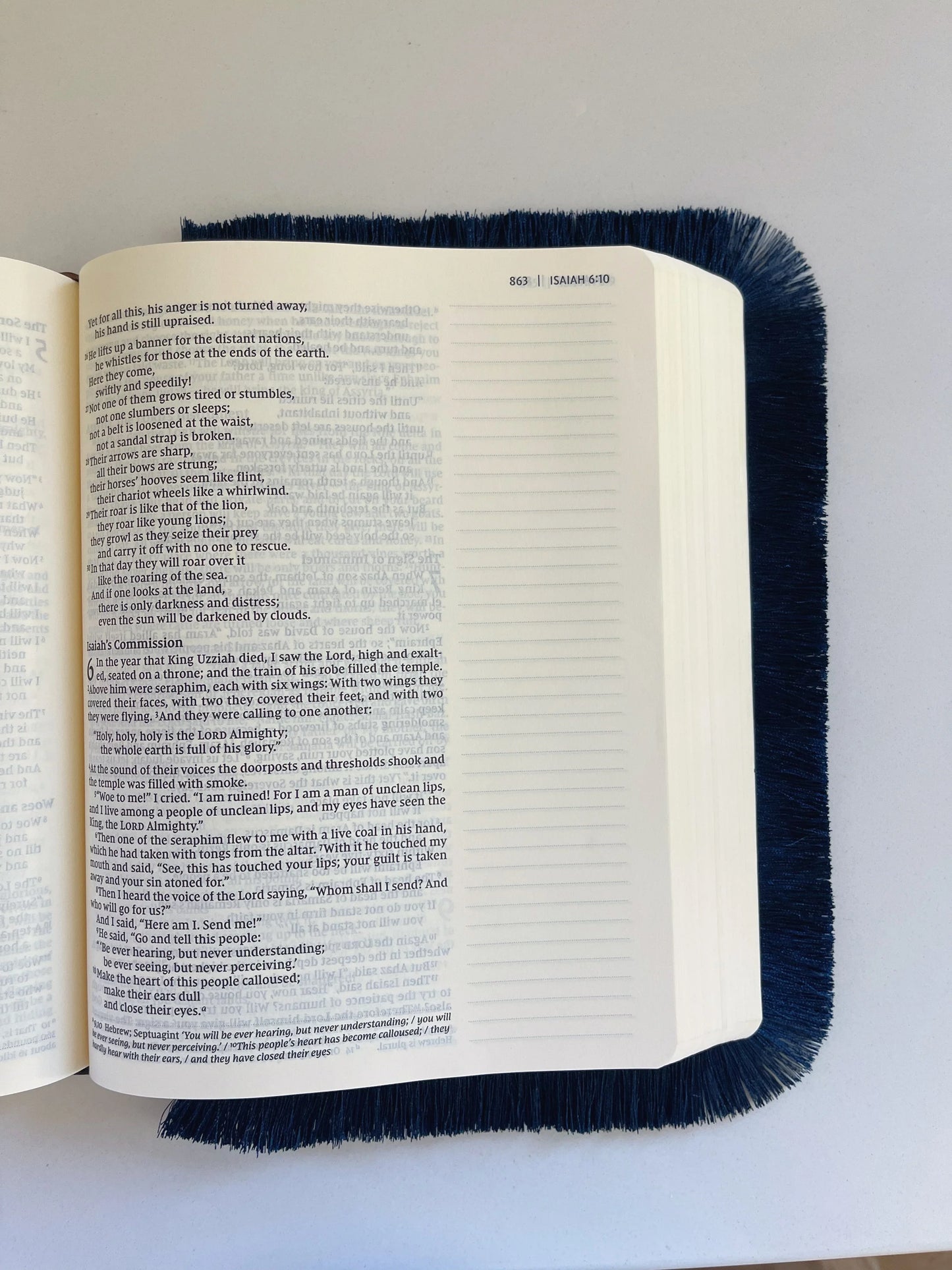 Navy - Bible Fringe