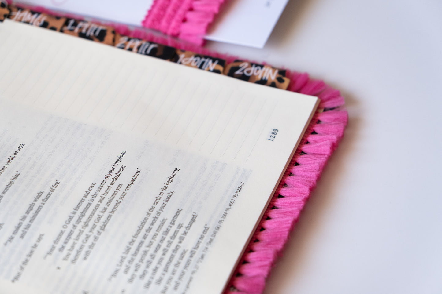 Neon Pink - Bible Fringe