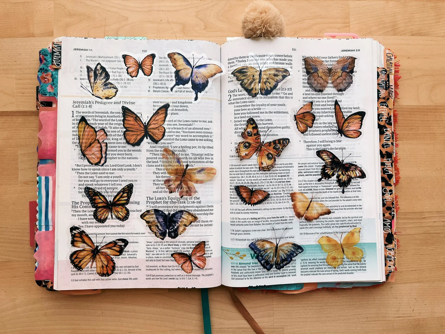 Boho Butterflies Journaling Sticker Pack (20ct)