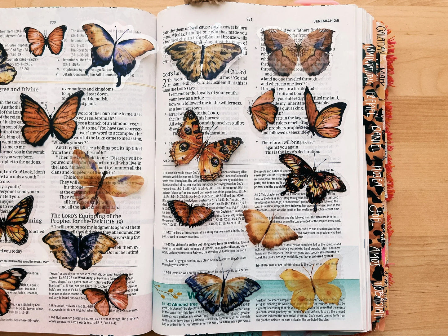 Boho Butterflies Journaling Sticker Pack (20ct)