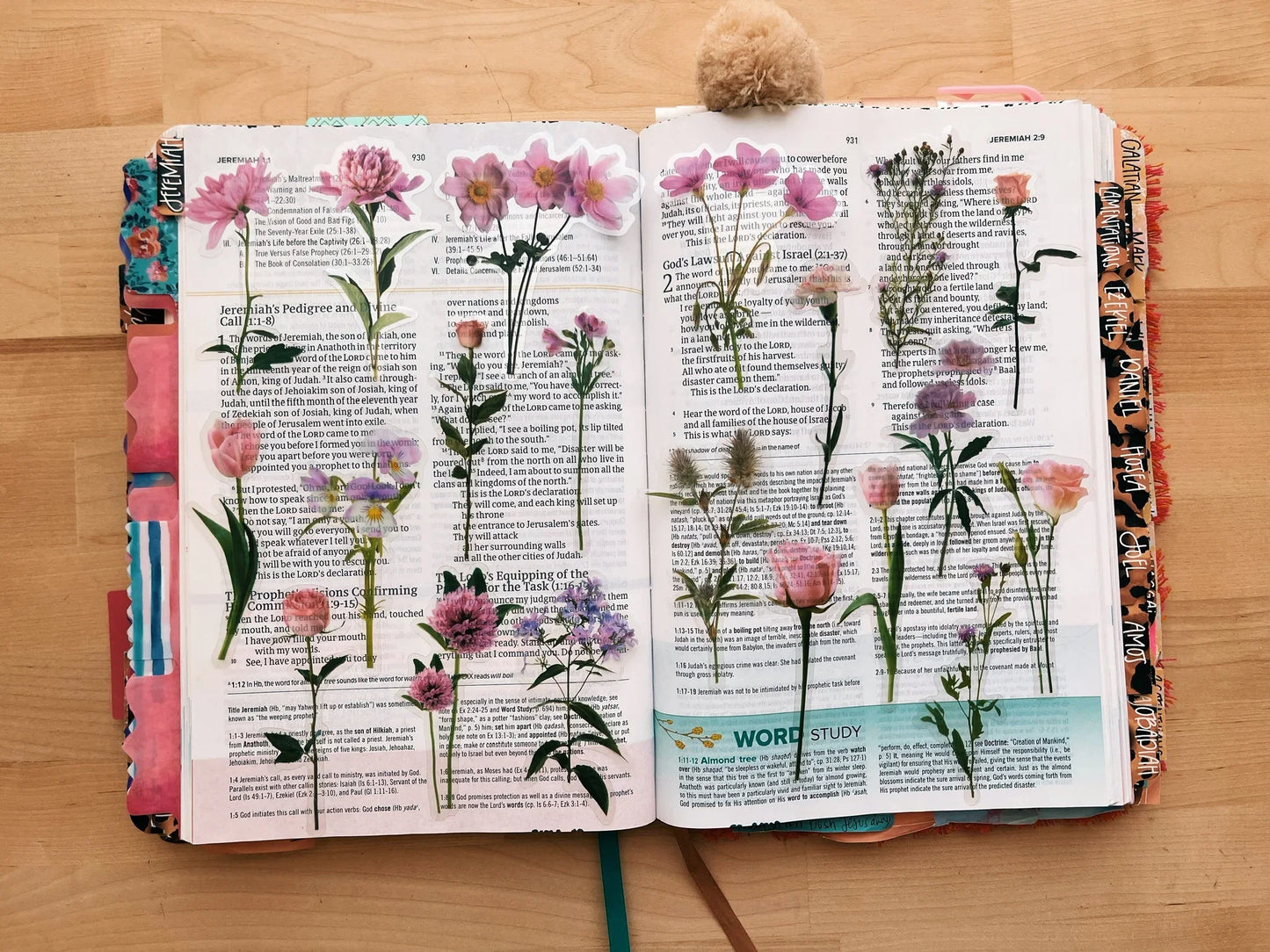 Peony Pink Journaling Sticker Pack (20ct)