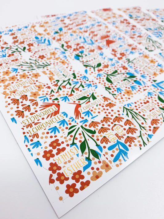 A Floral Story Bible Tabs - Bibles and Coffee