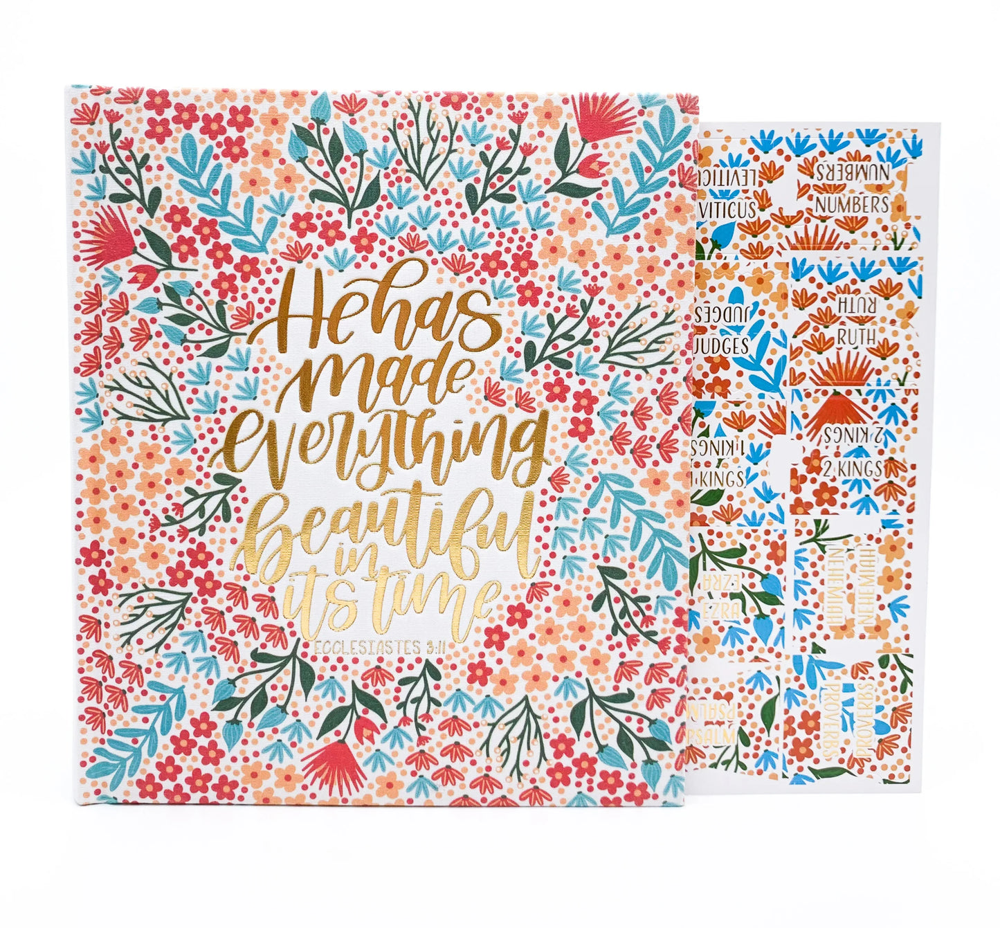 A Floral Story Bible Tabs - Bibles and Coffee
