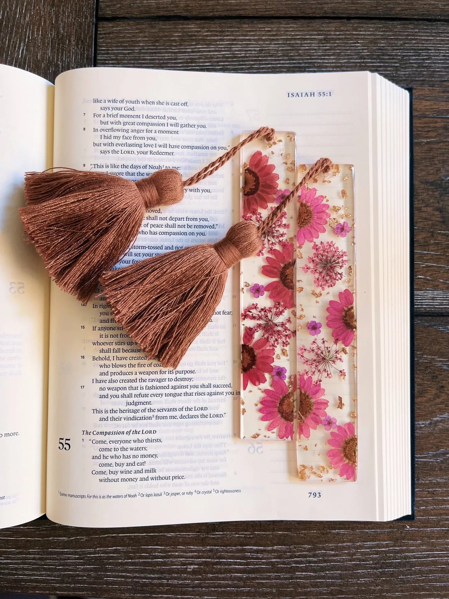 Magenta Sunrise Acrylic Bookmark