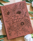 Holy Bible Floral Engraved Bible
