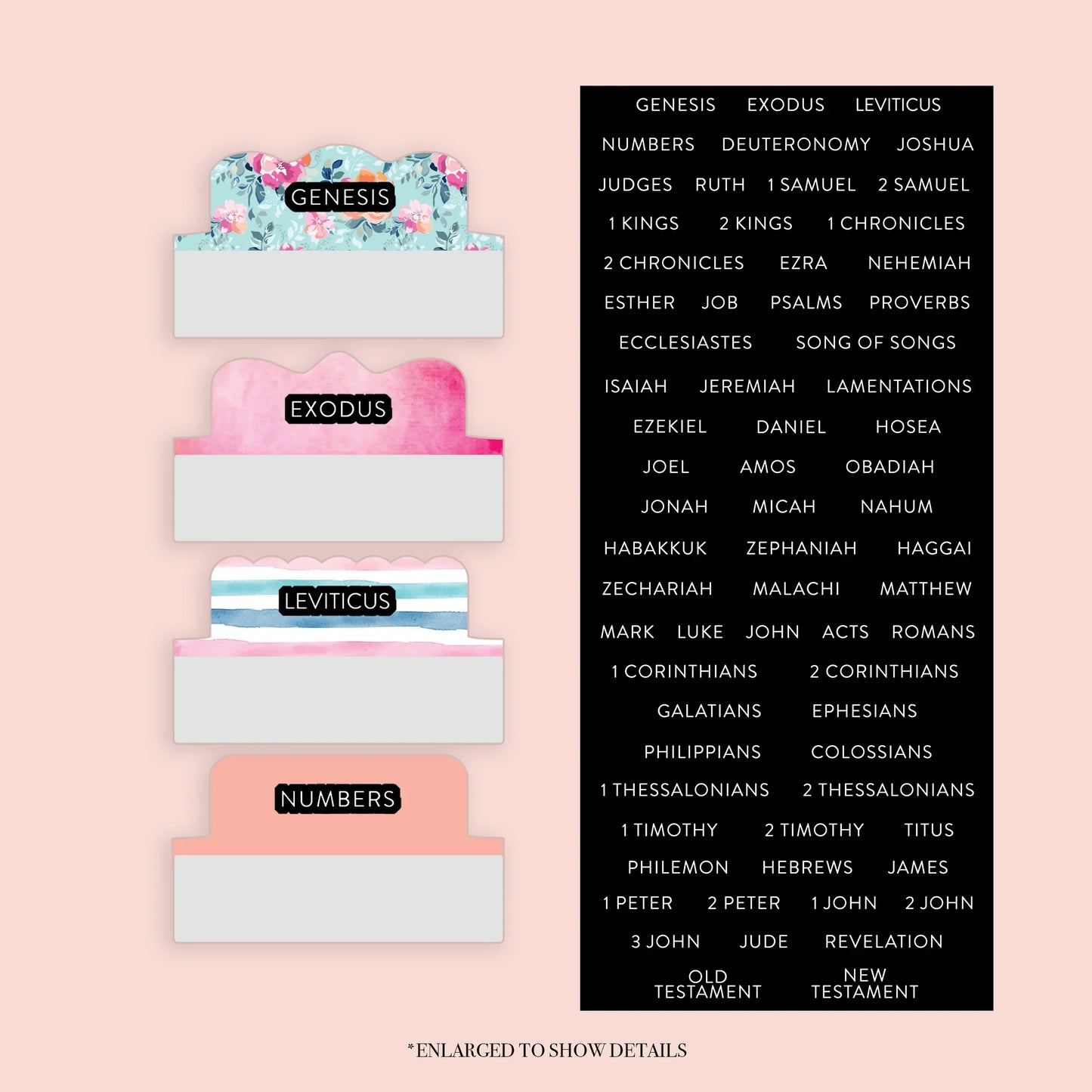 Floral - Repositionable Tabs Set