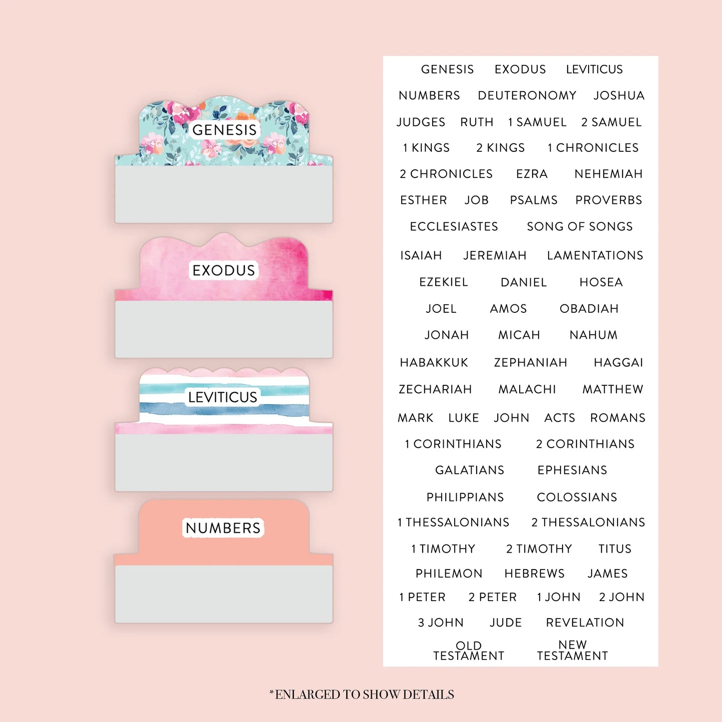 Floral - Repositionable Tabs Set