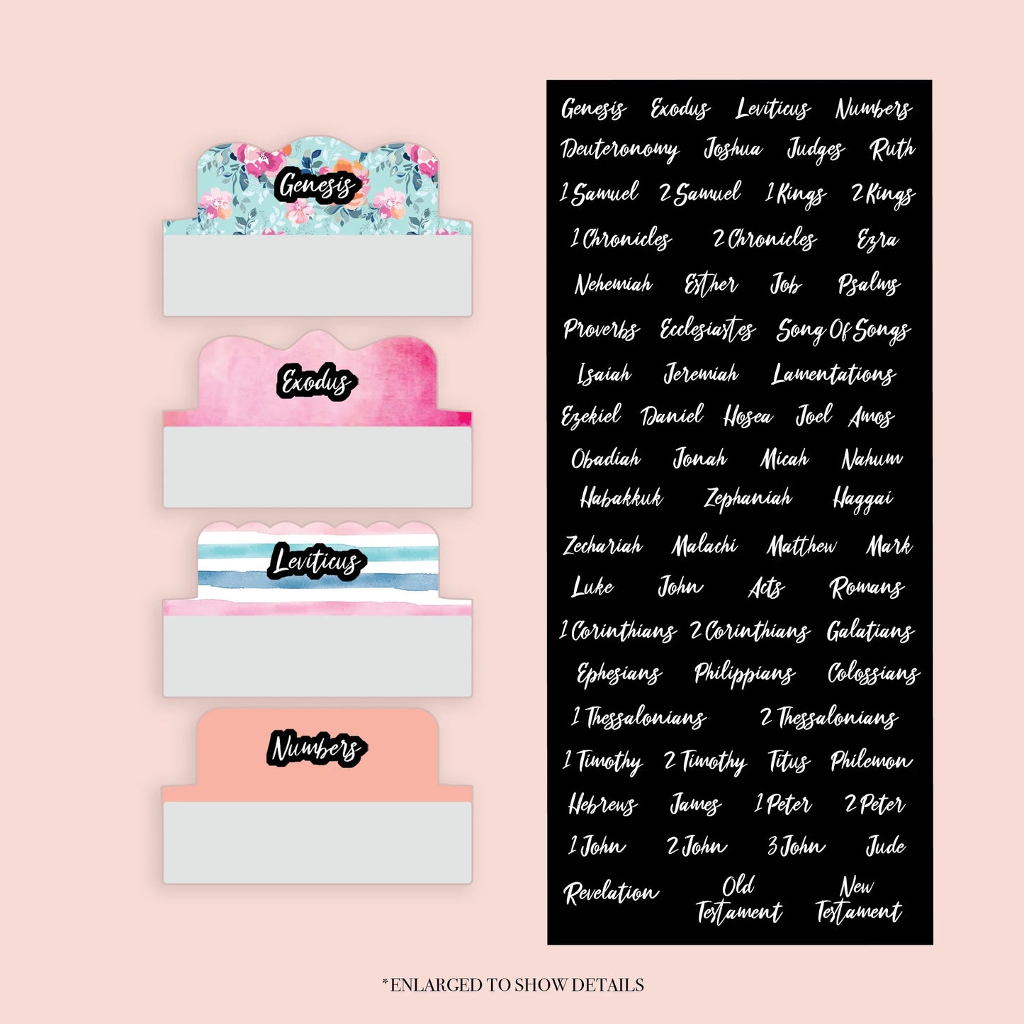Floral - Repositionable Tabs Set