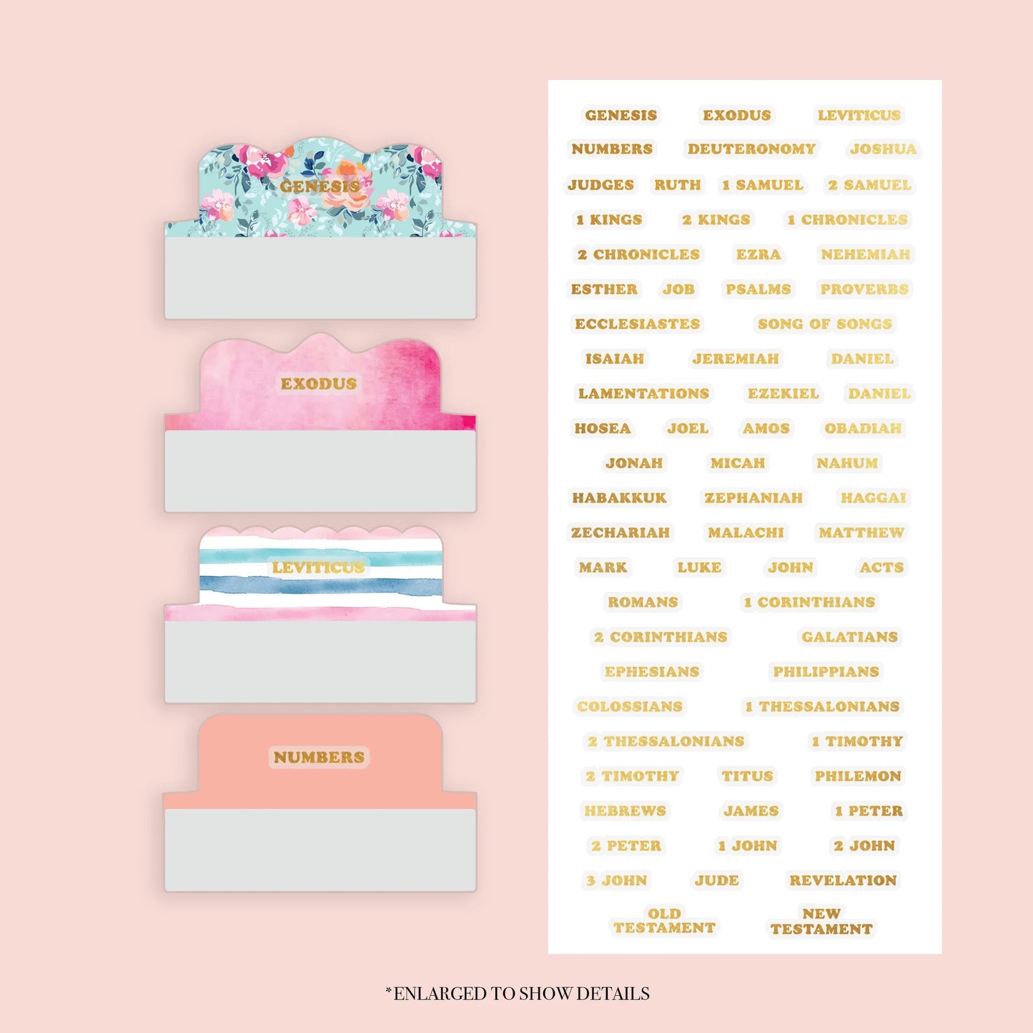 Floral - Repositionable Tabs Set