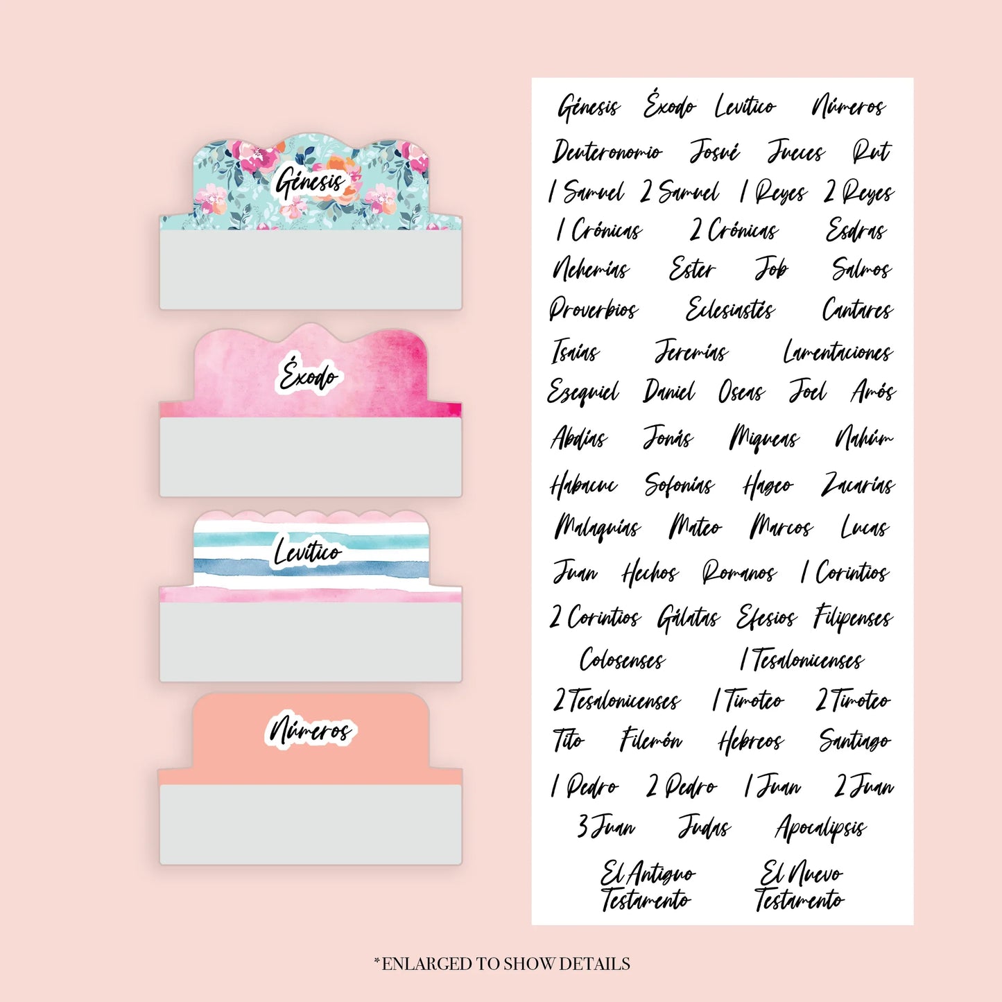 Floral - Repositionable Tabs Set