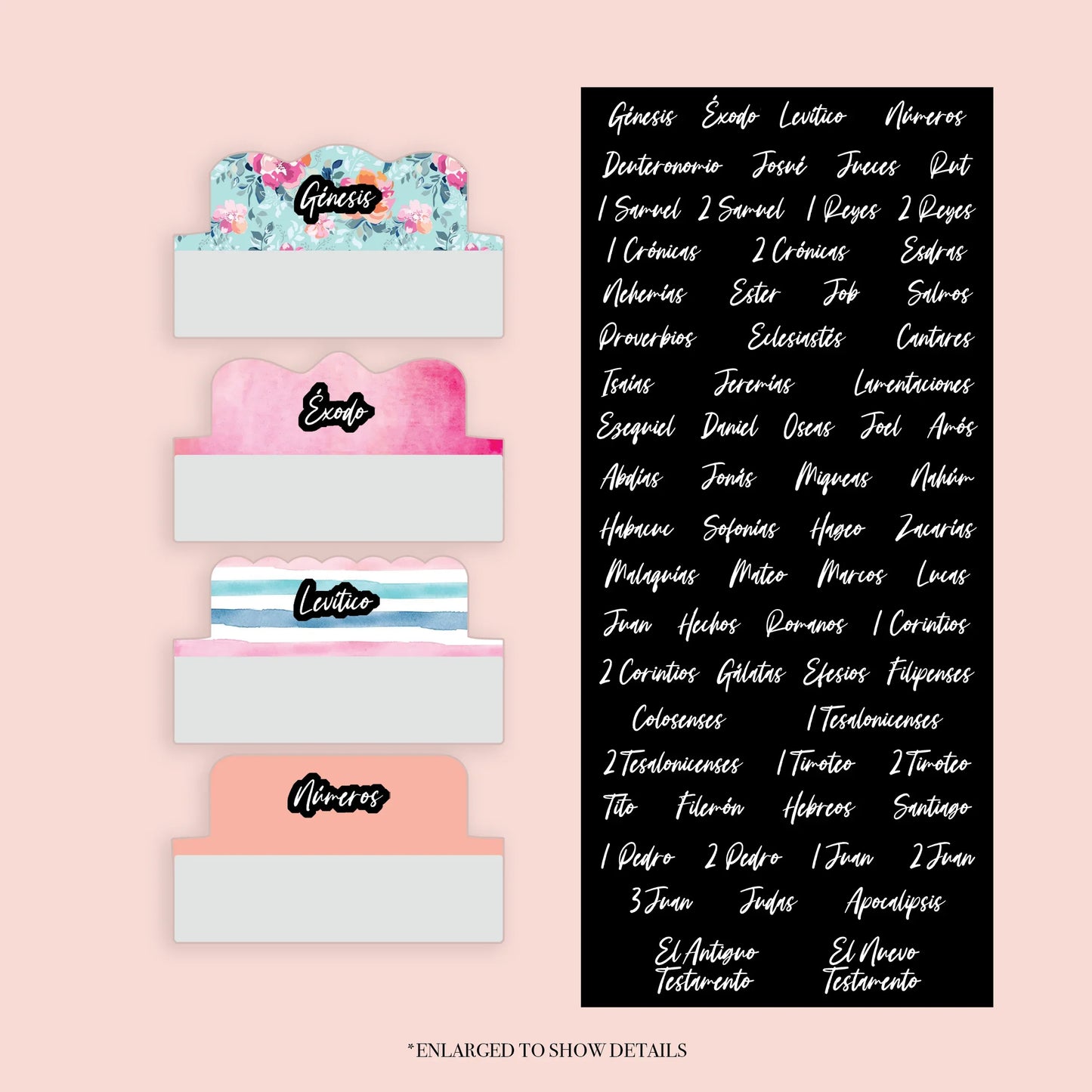 Floral - Repositionable Tabs Set