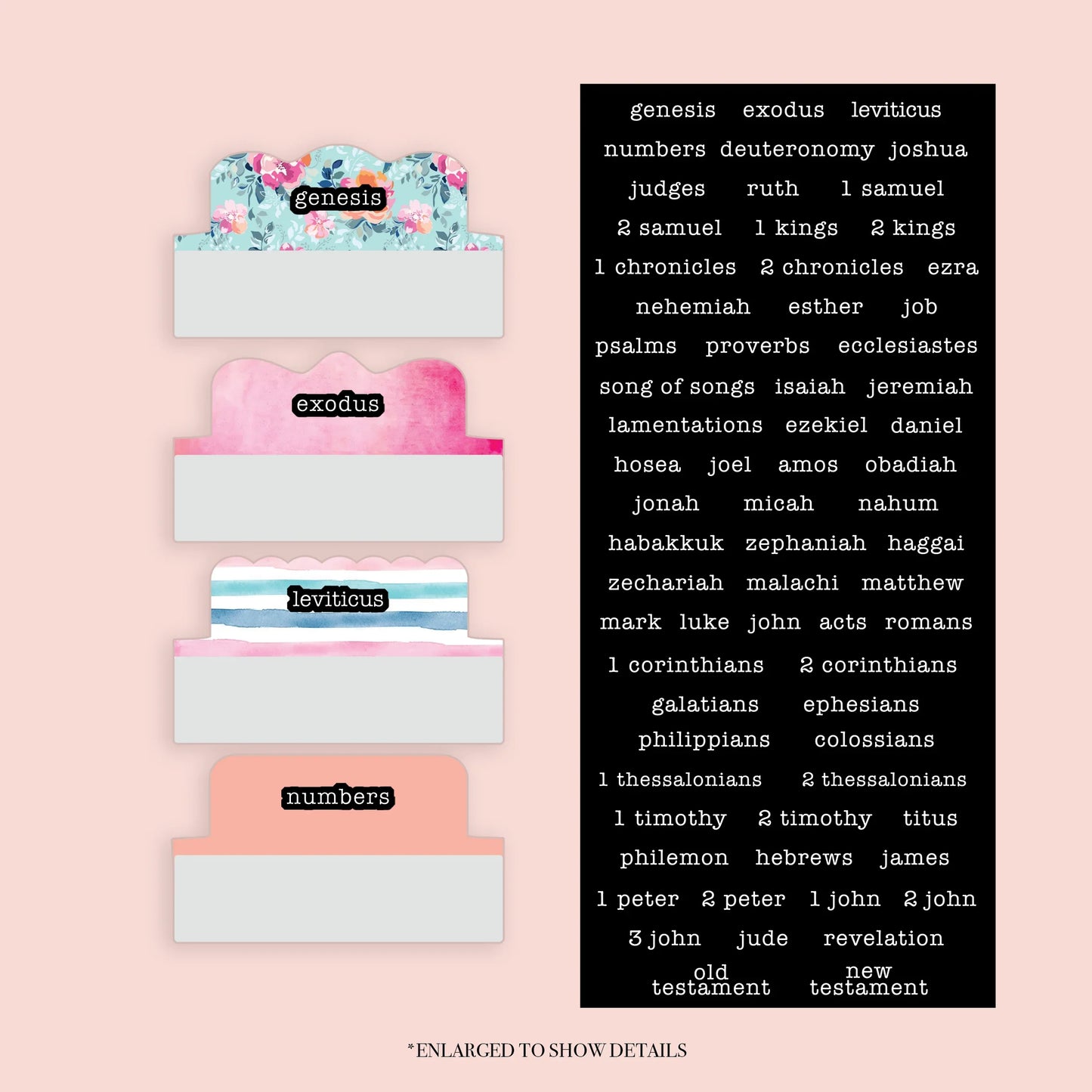 Floral - Repositionable Tabs Set