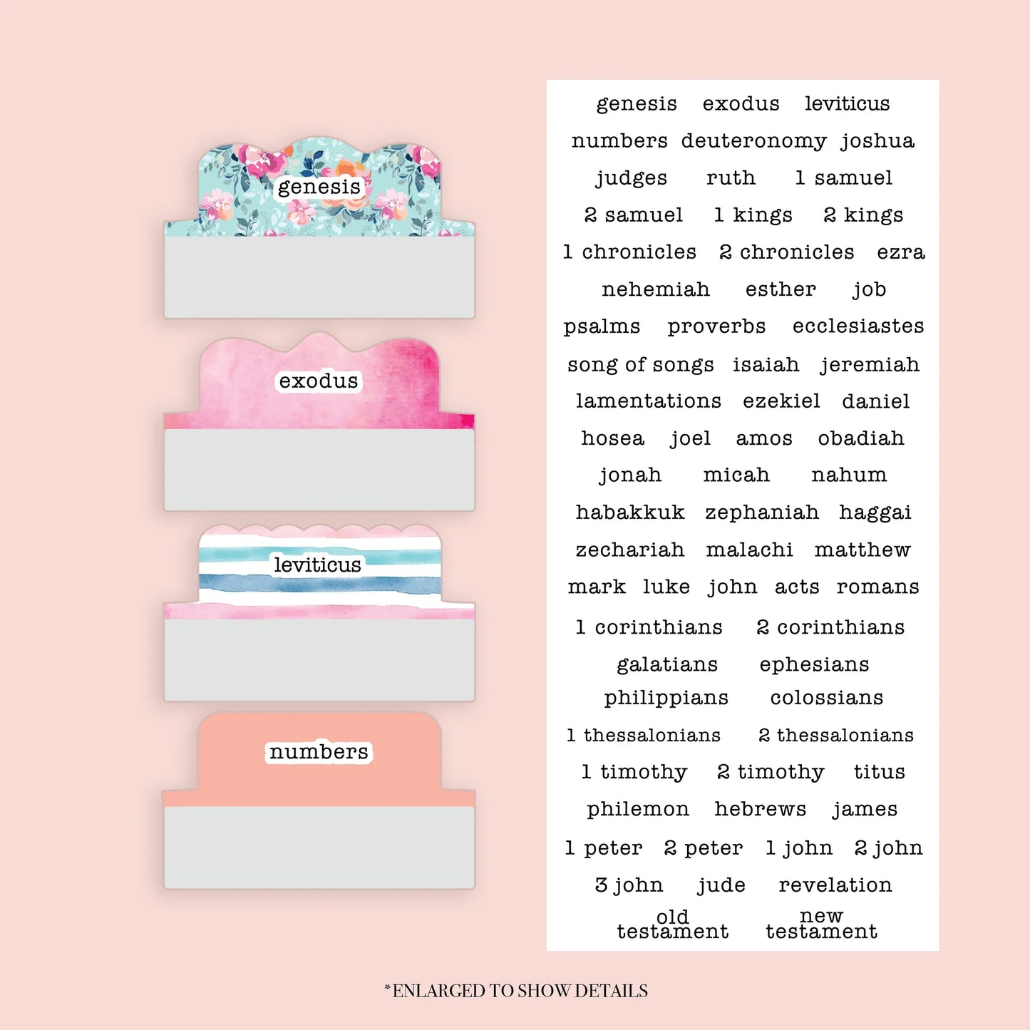 Floral - Repositionable Tabs Set