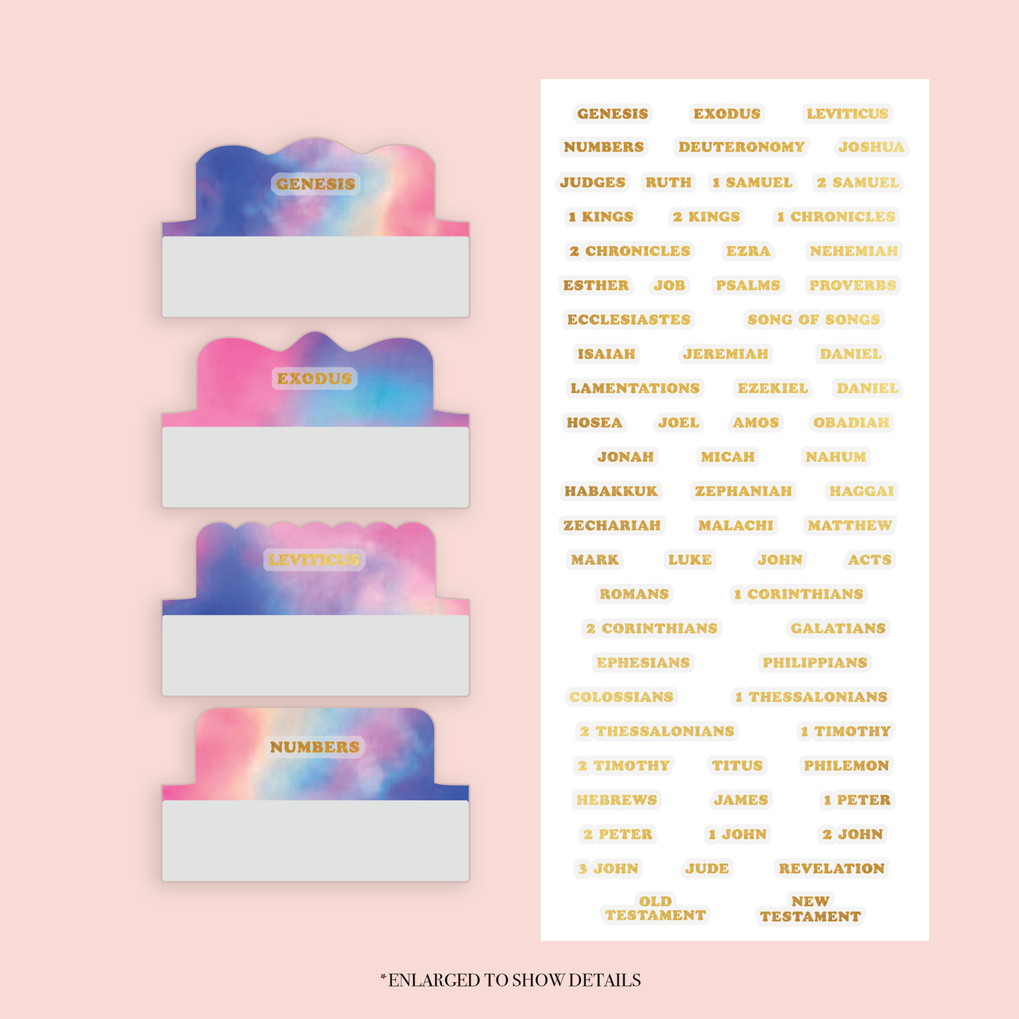 Tie Dye - Repositionable Tabs Set