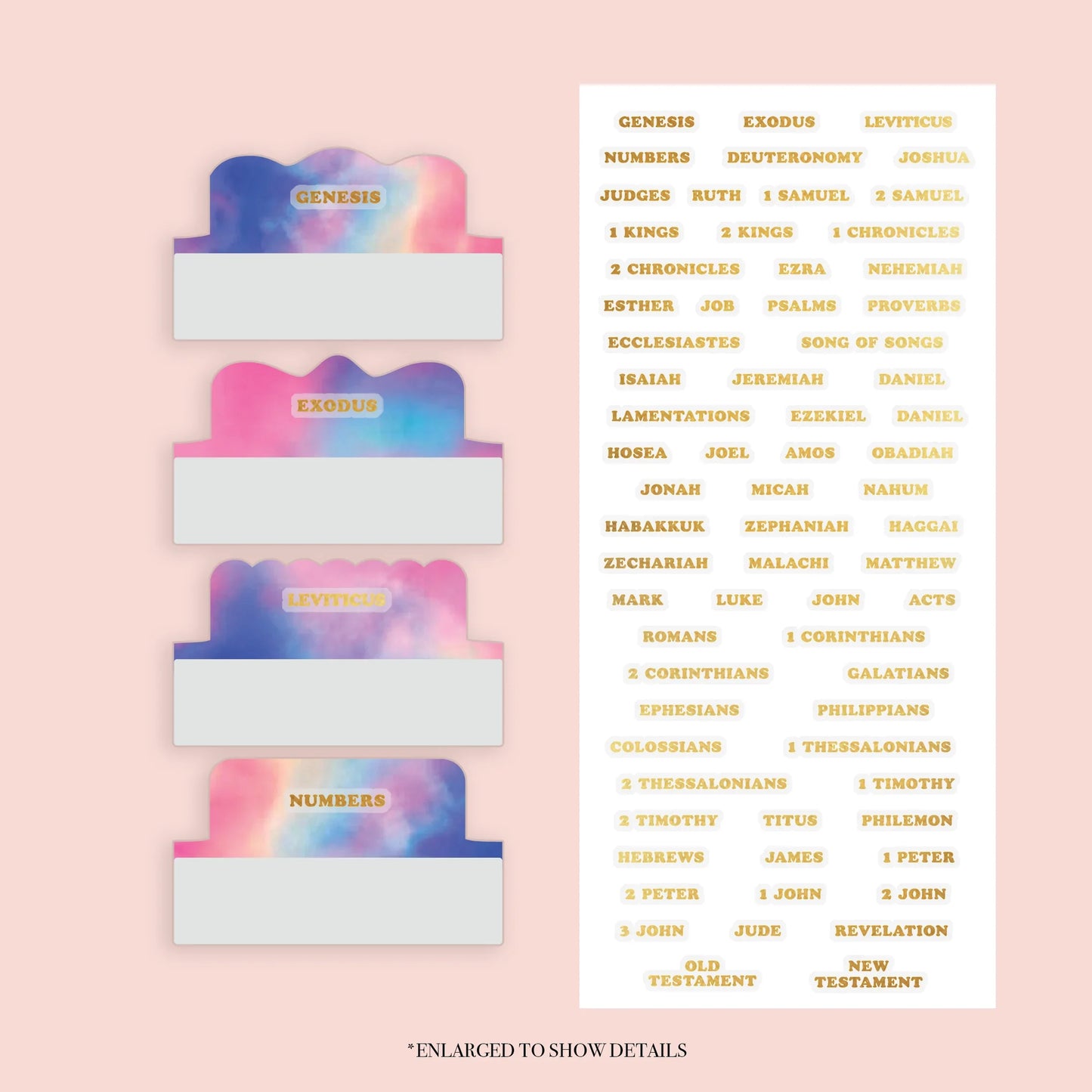 Tie Dye - Repositionable Tabs Set