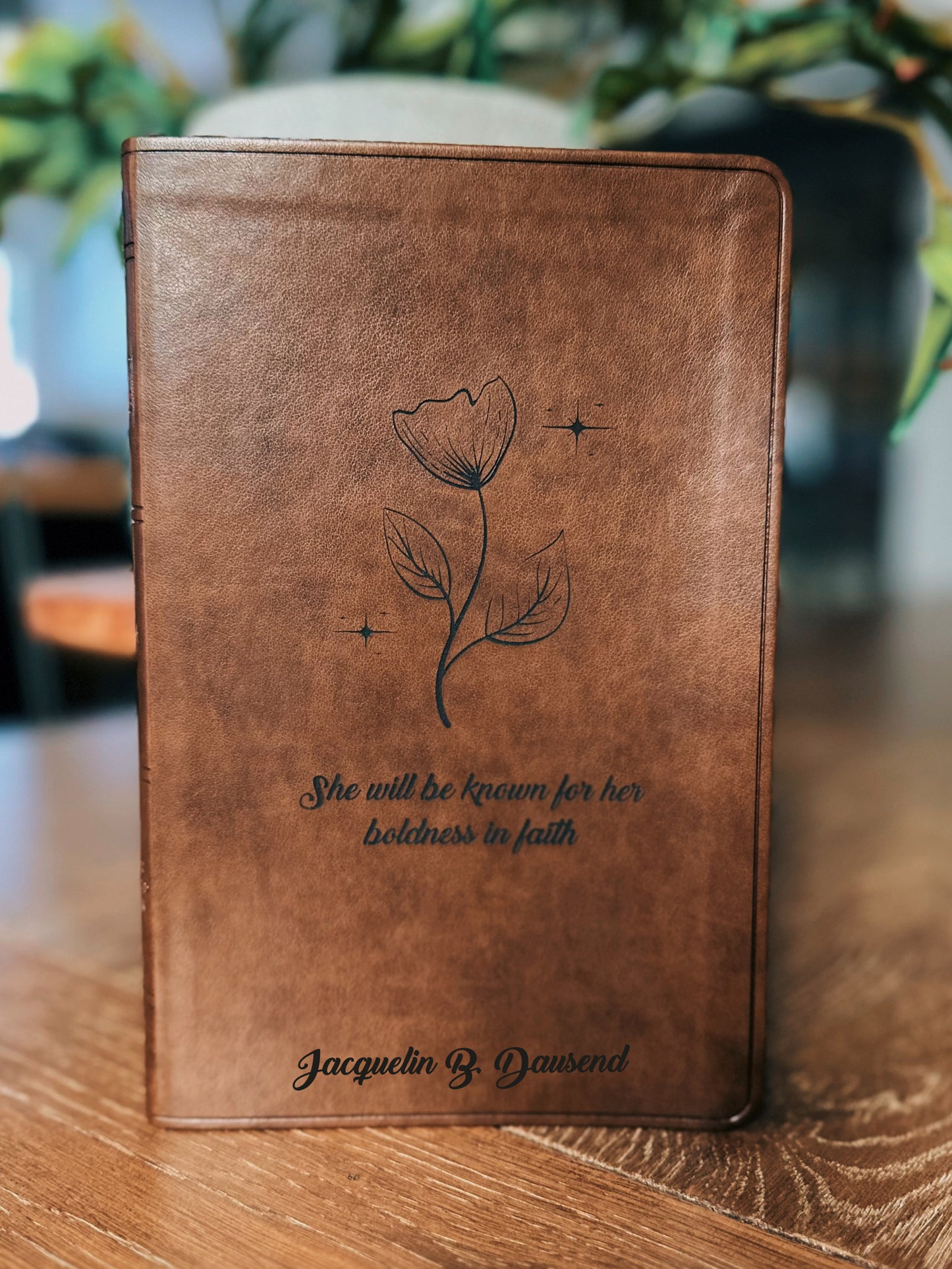 Boldness in Faith ESV Engraved Bible