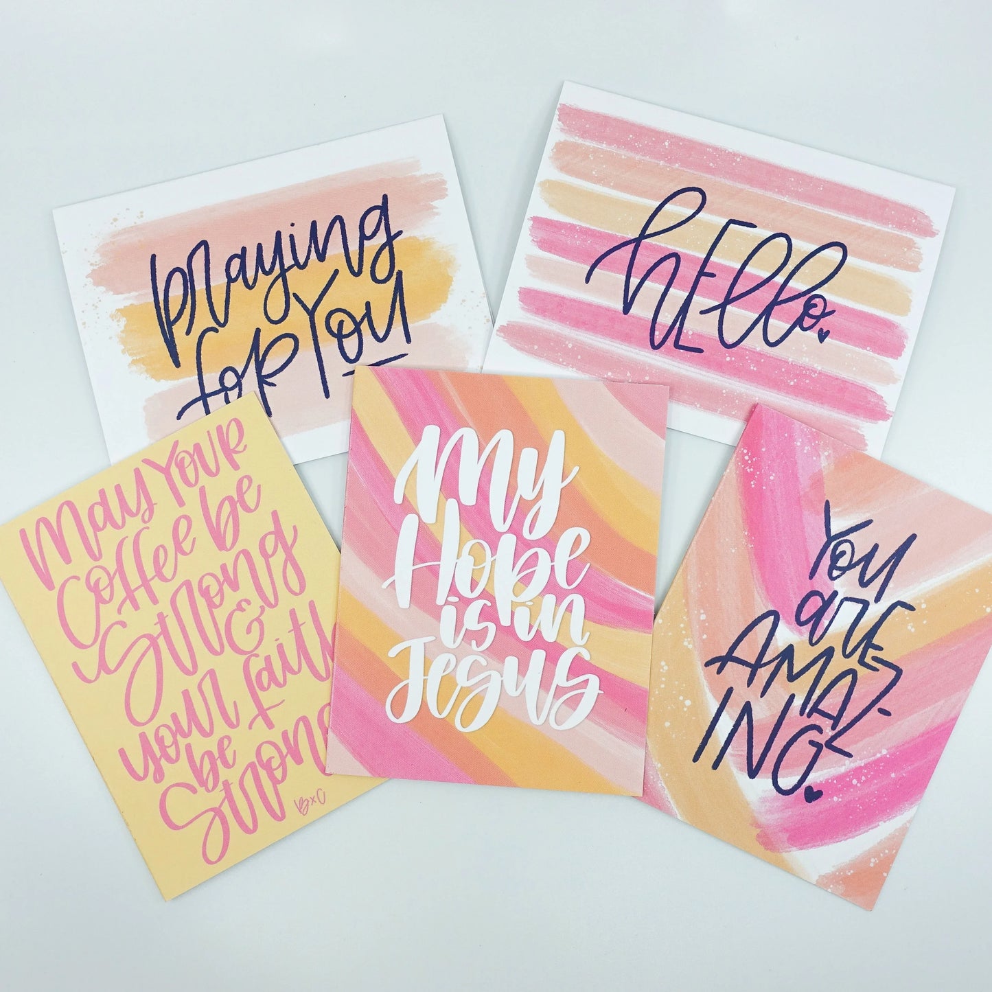 Greeting Card Pack - Bibles and Coffee