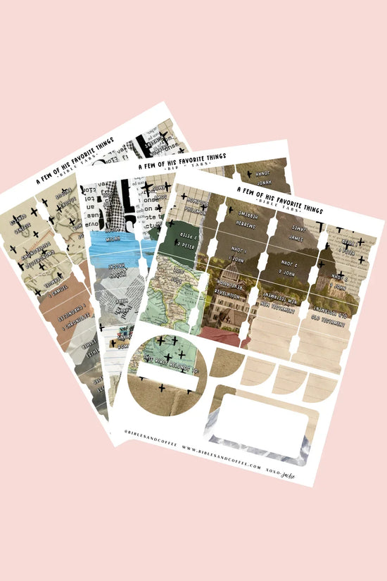 A Few of His Favorite Things Bible Tabs