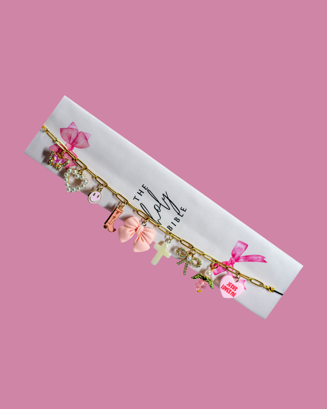 Pretty in Pink Bible Charms