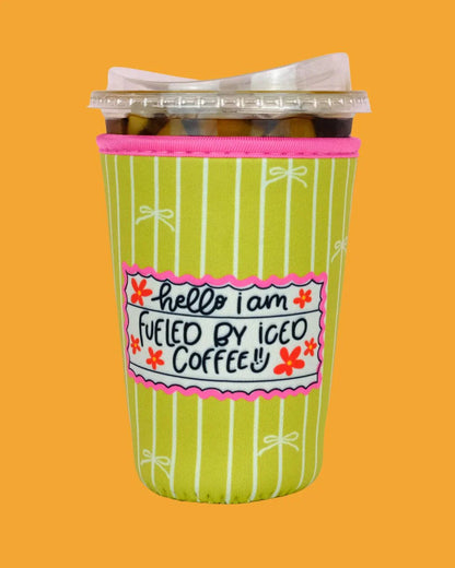 Fueled by Iced Coffee Iced Beverage Coozie
