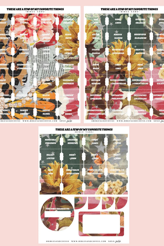 Few of my Favorite Things Bible Tabs