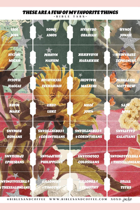 Few of my Favorite Things Bible Tabs