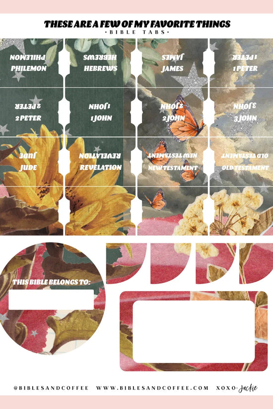 Few of my Favorite Things Bible Tabs