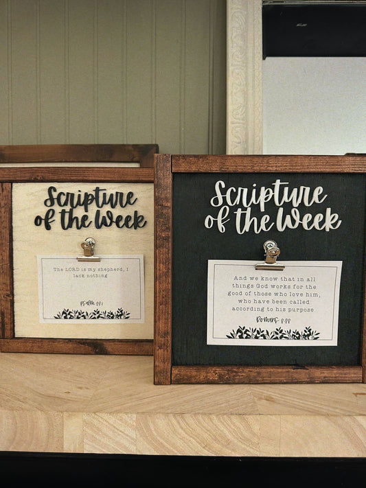 Scripture of the Week Square Board