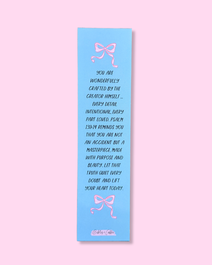 Fearfully and Wonderfully Made Bookmark